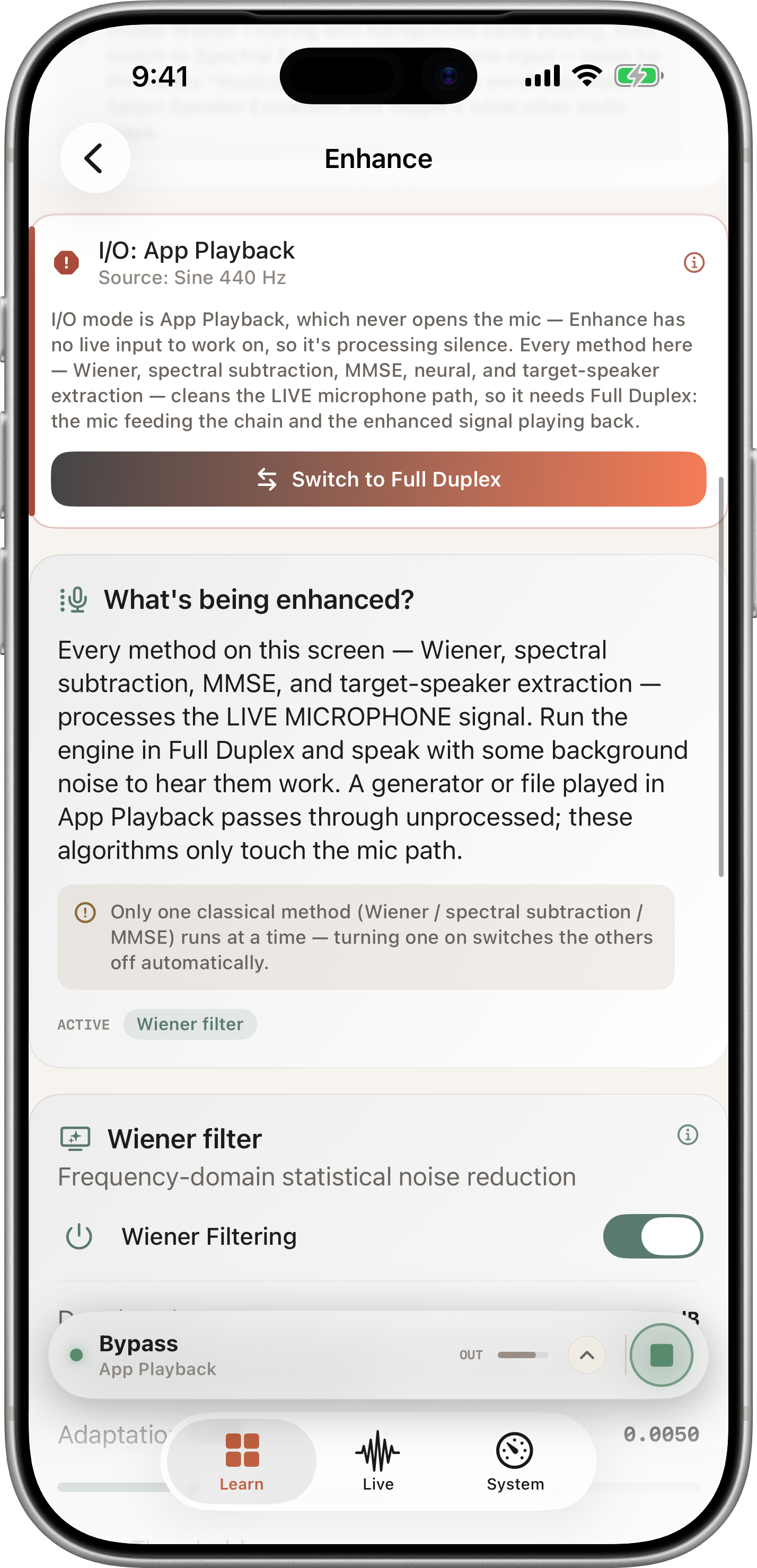 Enhance Lab — Voice Isolation
